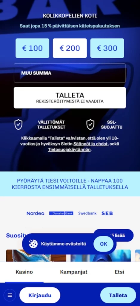 Slotti mobiilikasino